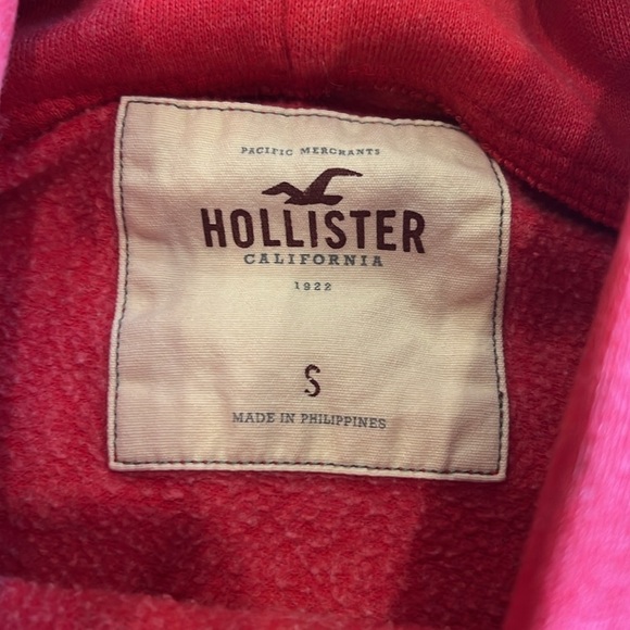 Hollister red hoodie size small - Picture 3 of 6